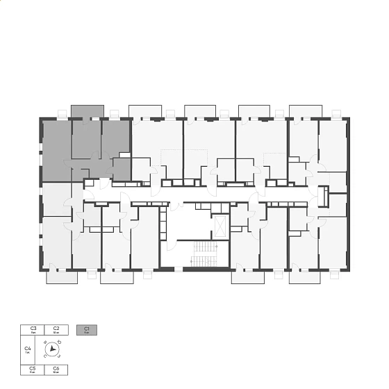 Квартира 2-комн. 57.22 кв. м