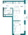 Квартира 1-комн. 37 кв.м