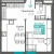 Квартира 1-комн. 33.41 кв.м