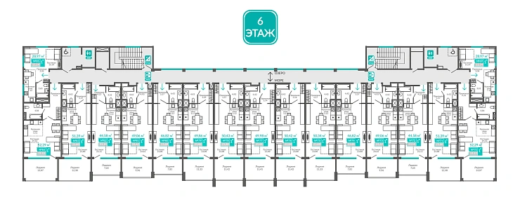 Апартаменты 1-комн. 28.97 кв.м