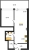 Апартаменты 1-комн. 56.9 кв. м