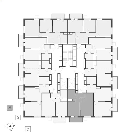 Квартира 1-комн. 38.55 кв. м
