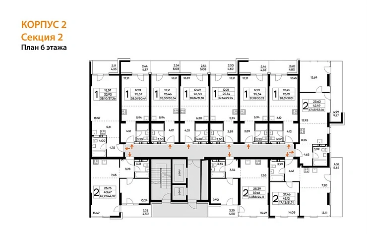 Квартира 1-комн. 31.01 кв. м