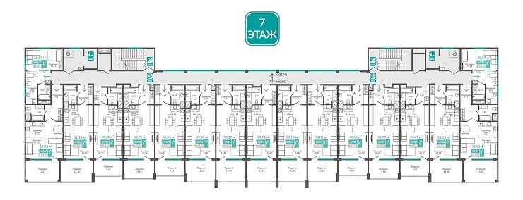 Апартаменты 1-комн. 28.97 кв.м