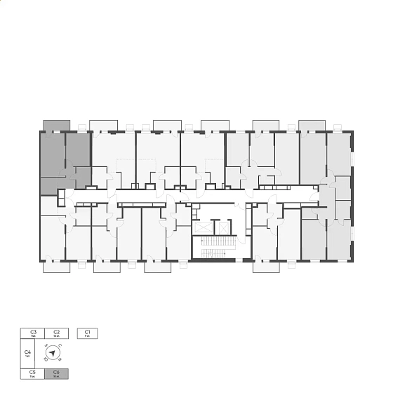 Квартира 1-комн. 43.5 кв. м