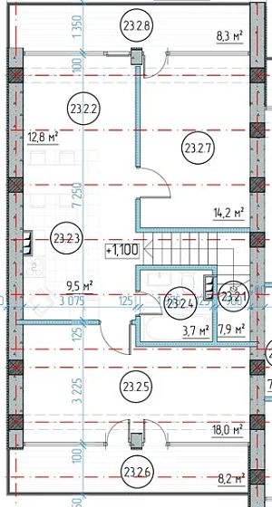 Апартаменты 2-комн. 82 кв. м