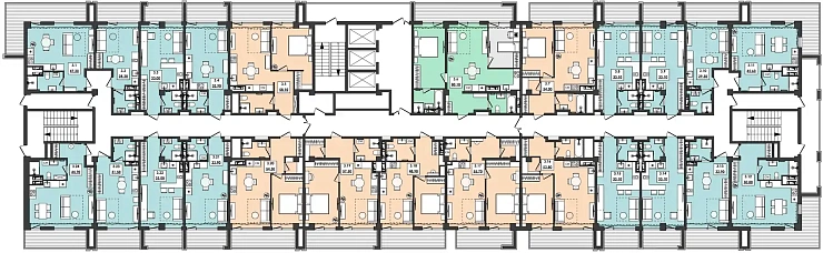 Апартаменты 3-комн. 80.1 кв. м