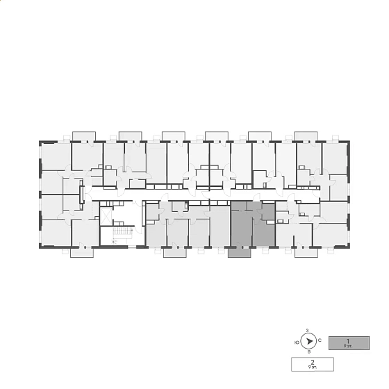 Квартира 1-комн. 39.05 кв. м