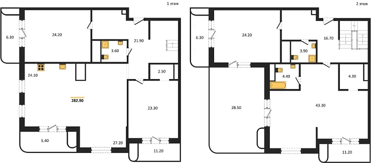 Квартира 4-комн. 282.9 кв. м