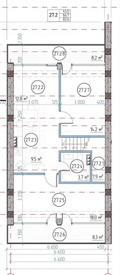 Апартаменты 2-комн. 82.3 кв. м