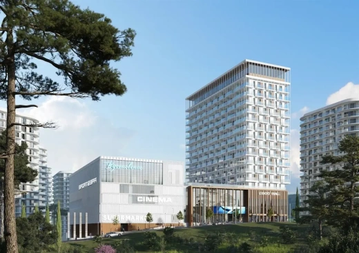 Апартаменты 1-комн. 53.52 кв. м
