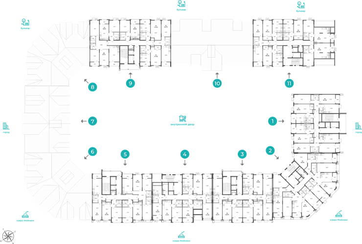 Квартира 1-комн. 48.59 кв. м