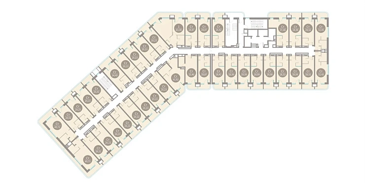 Квартира 1-комн. 63.38 кв. м
