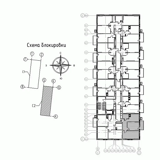 Квартира 2-комн. 51.85 кв. м