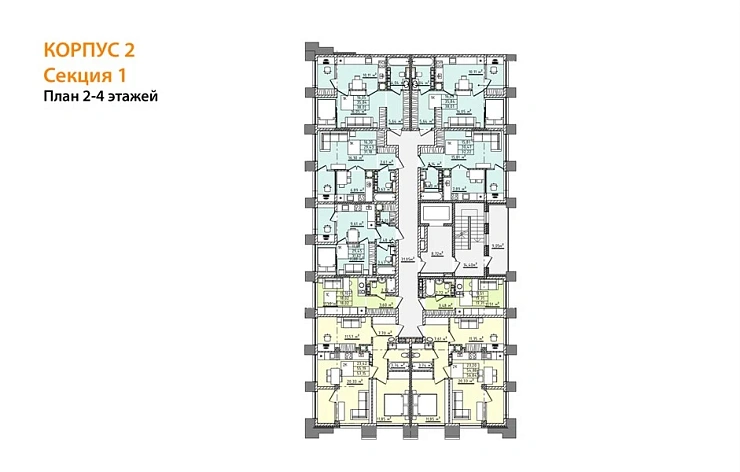 Квартира 1-комн. 38.01 кв. м