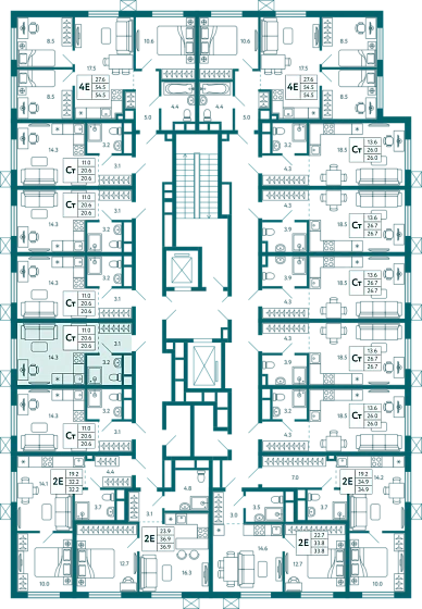 Квартира Студия 20.6 кв.м