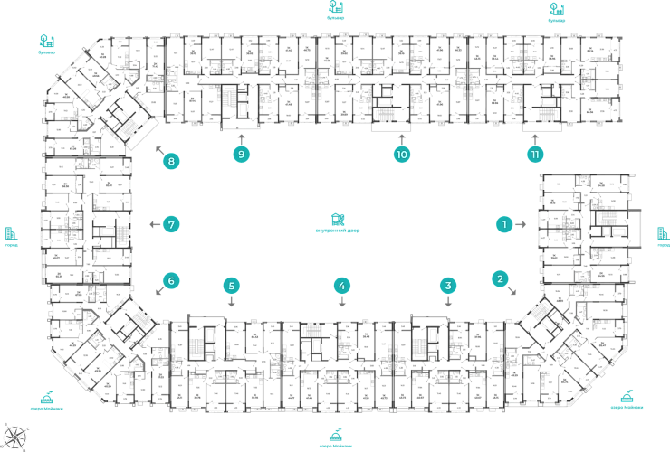 Квартира 3-комн. 85.47 кв. м