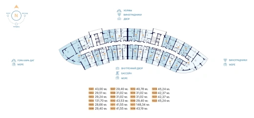 Апартаменты 3-комн. 148.34 кв. м