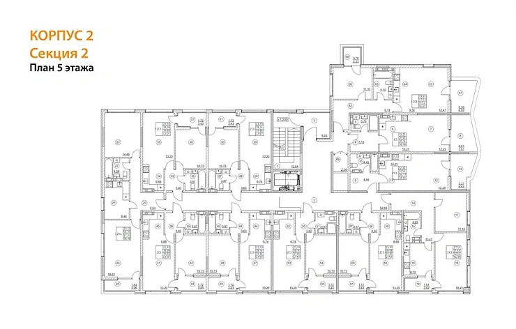 Квартира 1-комн. 56.49 кв. м