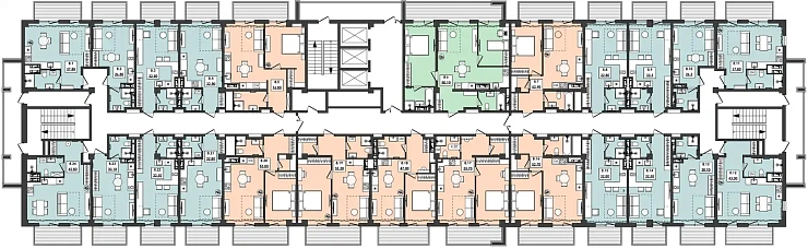 Апартаменты 1-комн. 37.8 кв. м