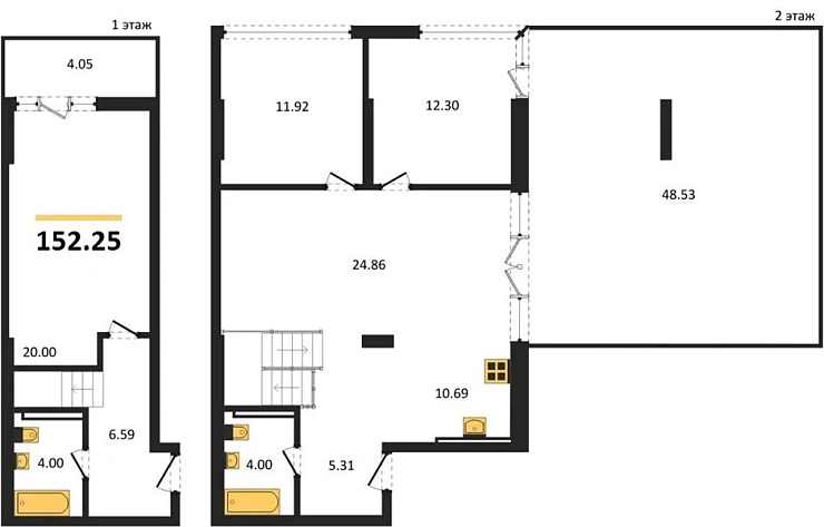 Квартира 4-комн. 152.25 кв. м