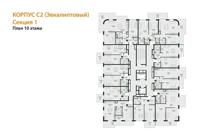 Квартира Студия 27.34 кв. м