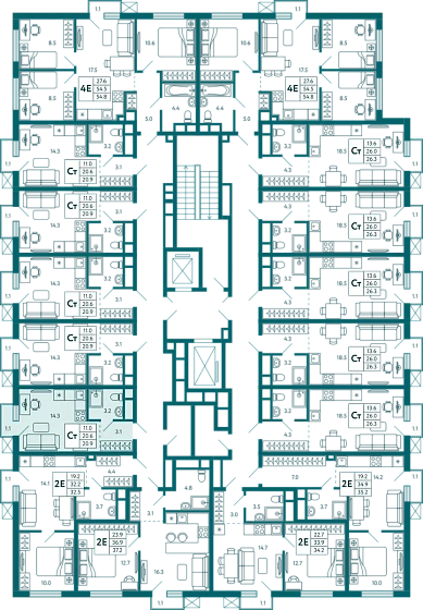 Квартира Студия 20.9 кв.м