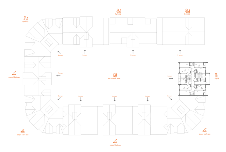 Квартира 2-комн. 60.1 кв. м