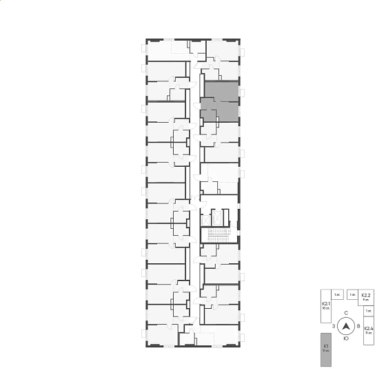 Квартира 1-комн. 35.7 кв. м