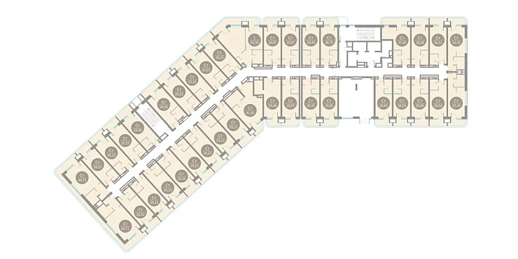 Квартира 1-комн. 63.38 кв. м