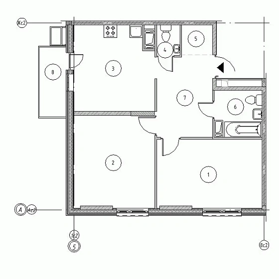 Квартира 2-комн. 65.9 кв. м