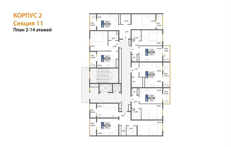 Квартира Студия 33.54 кв. м