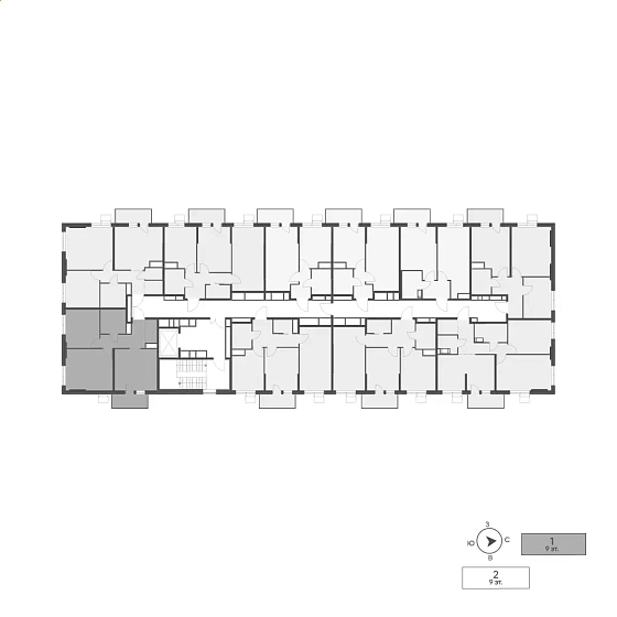 Квартира 2-комн. 56.73 кв. м
