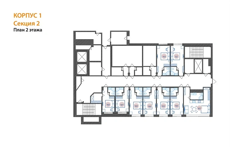 Апартаменты Студия 30.1 кв. м