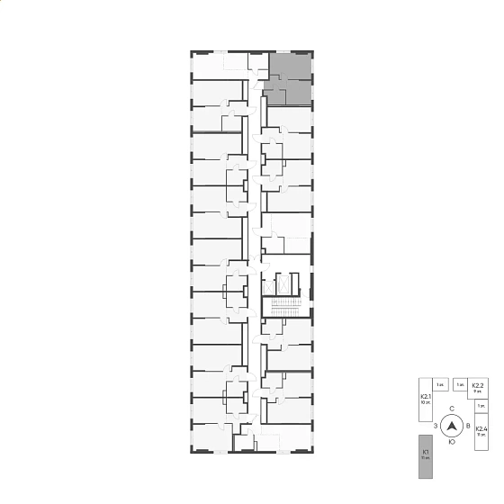 Квартира 1-комн. 33.6 кв. м