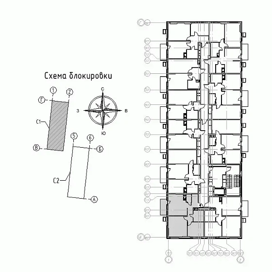 Квартира 2-комн. 58.69 кв. м