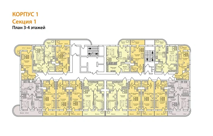 Апартаменты Студия 31.26 кв. м