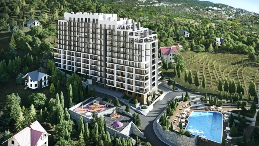 Апартаменты 1-комн. 45.6 кв. м
