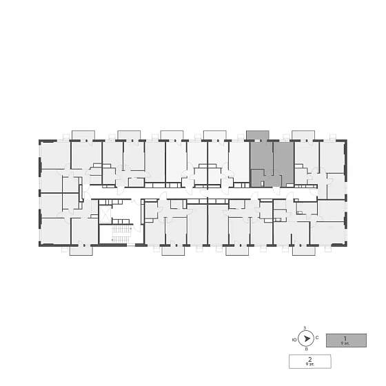 Квартира 1-комн. 39.92 кв. м