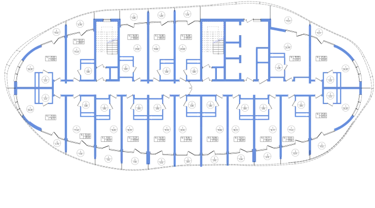 Апартаменты Студия 40.69 кв. м
