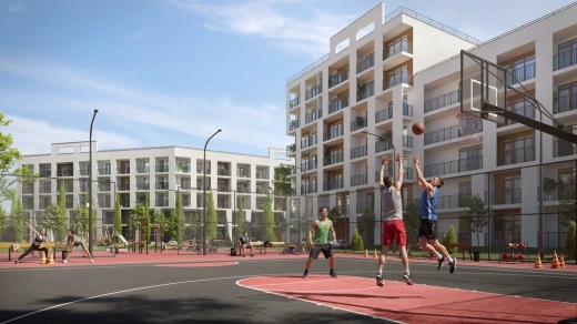 Апартаменты 1-комн. 50.8 кв. м