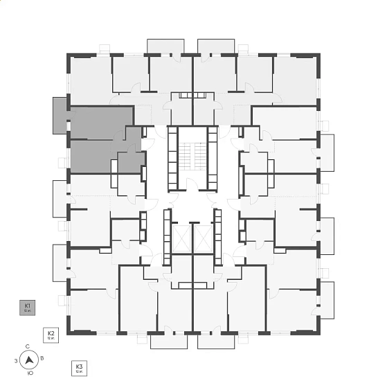 Квартира 1-комн. 35.87 кв. м