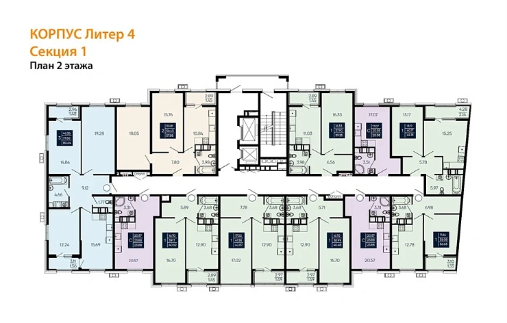 Квартира 3-комн. 80.64 кв. м