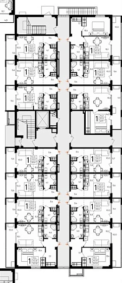 Апартаменты Студия 28.7 кв. м