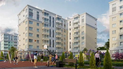 Квартира 1-комн. 66.6 кв. м