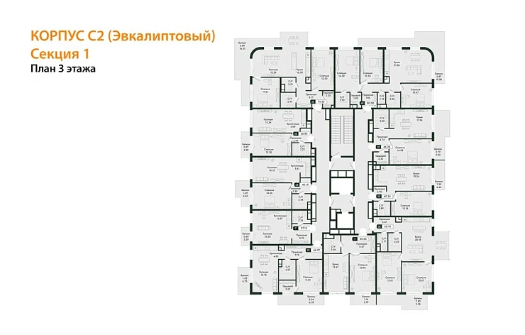 Квартира Студия 27.13 кв. м