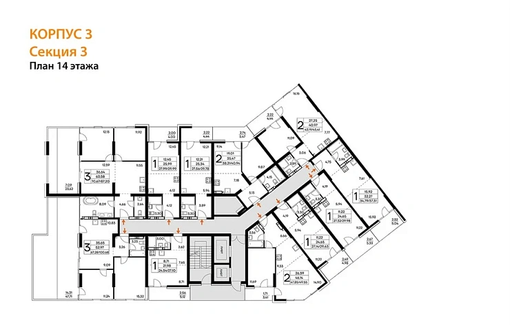 Квартира 3-комн. 100.68 кв. м
