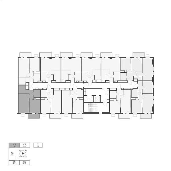 Квартира 1-комн. 42.79 кв. м