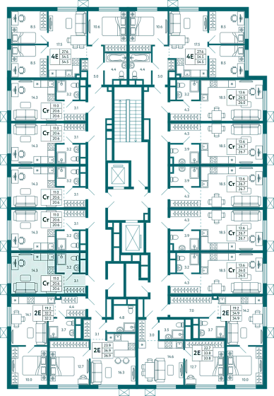 Квартира Студия 20.6 кв.м