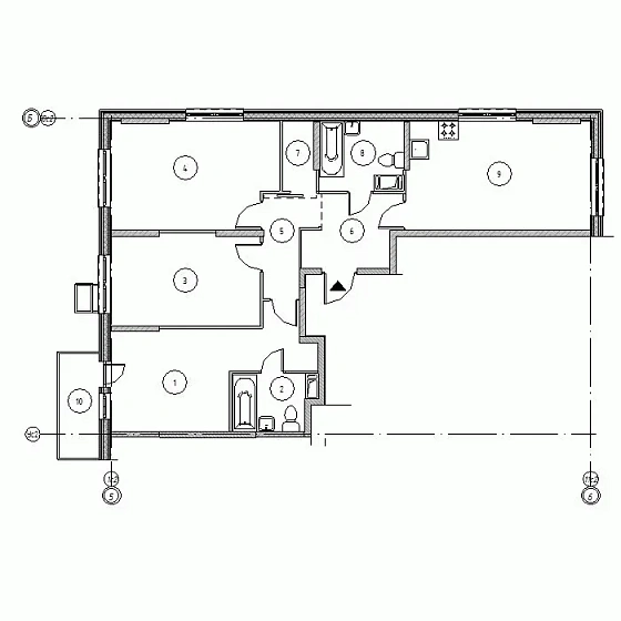 Квартира 3-комн. 88.76 кв. м